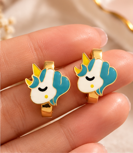 Unicorn Luxe Mini Hoops