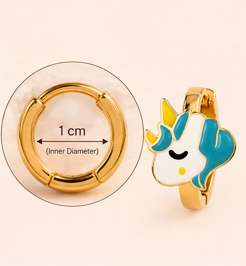 Unicorn Luxe Mini Hoops