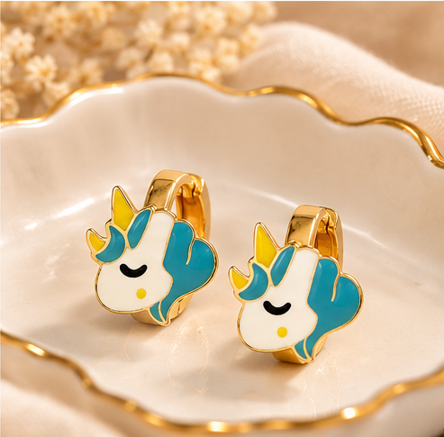 Unicorn Luxe Mini Hoops