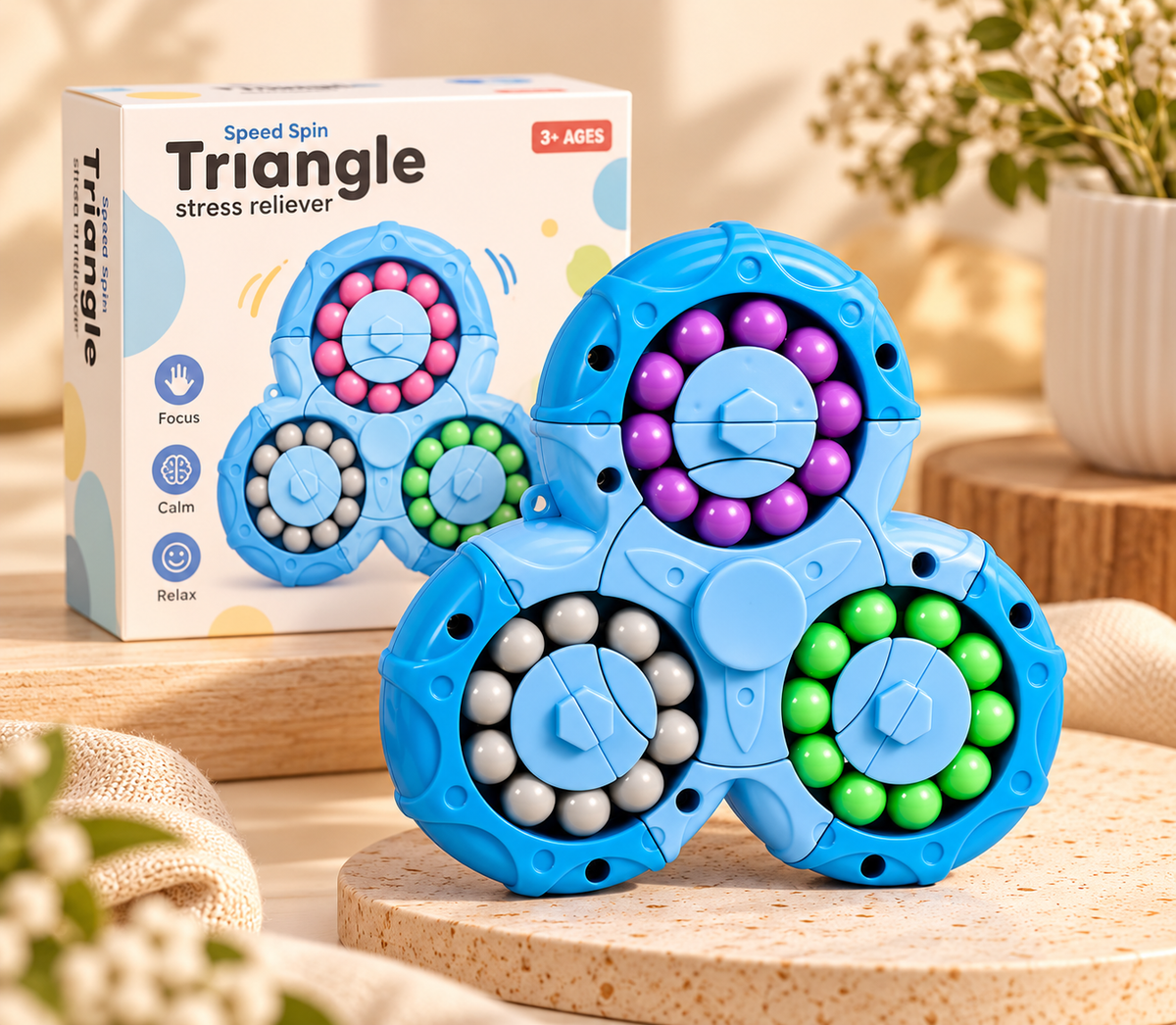 Triangle Puzzle Spinner