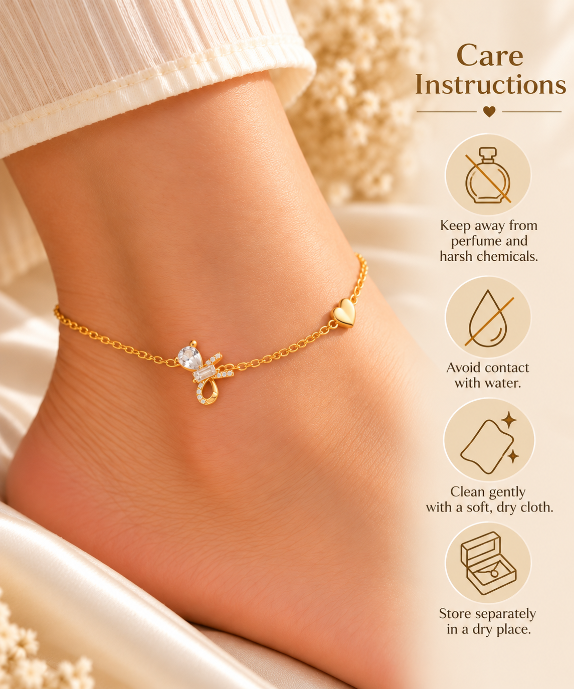 Sweetheart Glow Anklet