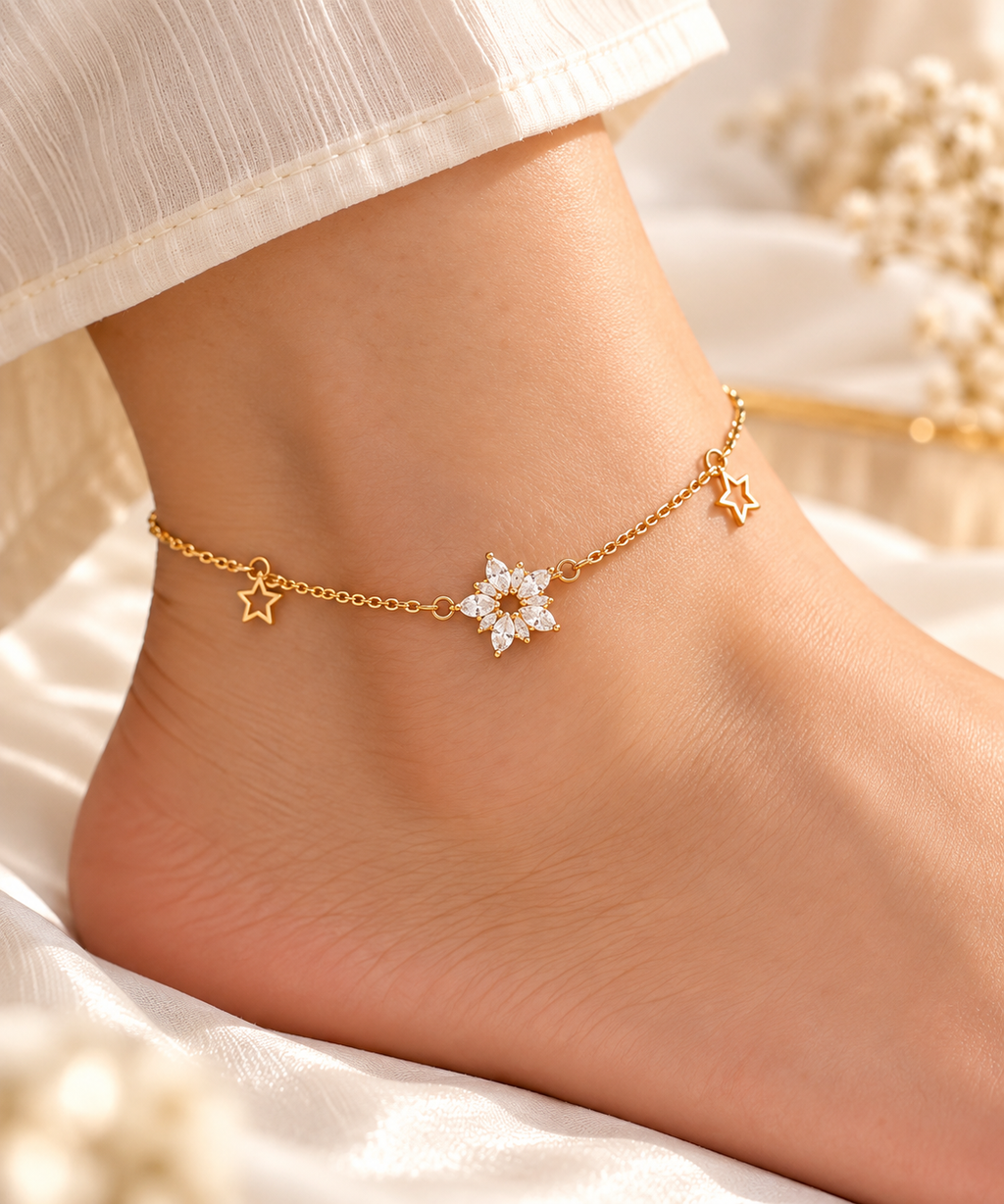 Starlight Bloom Anklet