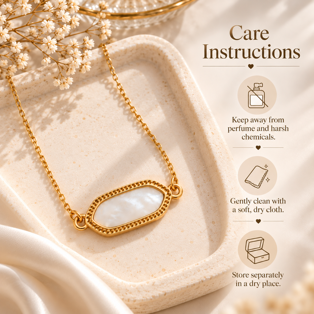 Pearl Glow Pendent With Chain