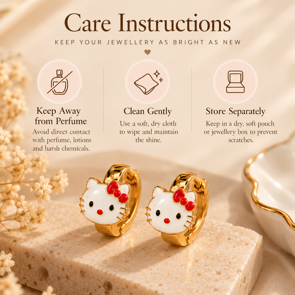 Hello Kitty Luxe Mini Hoops