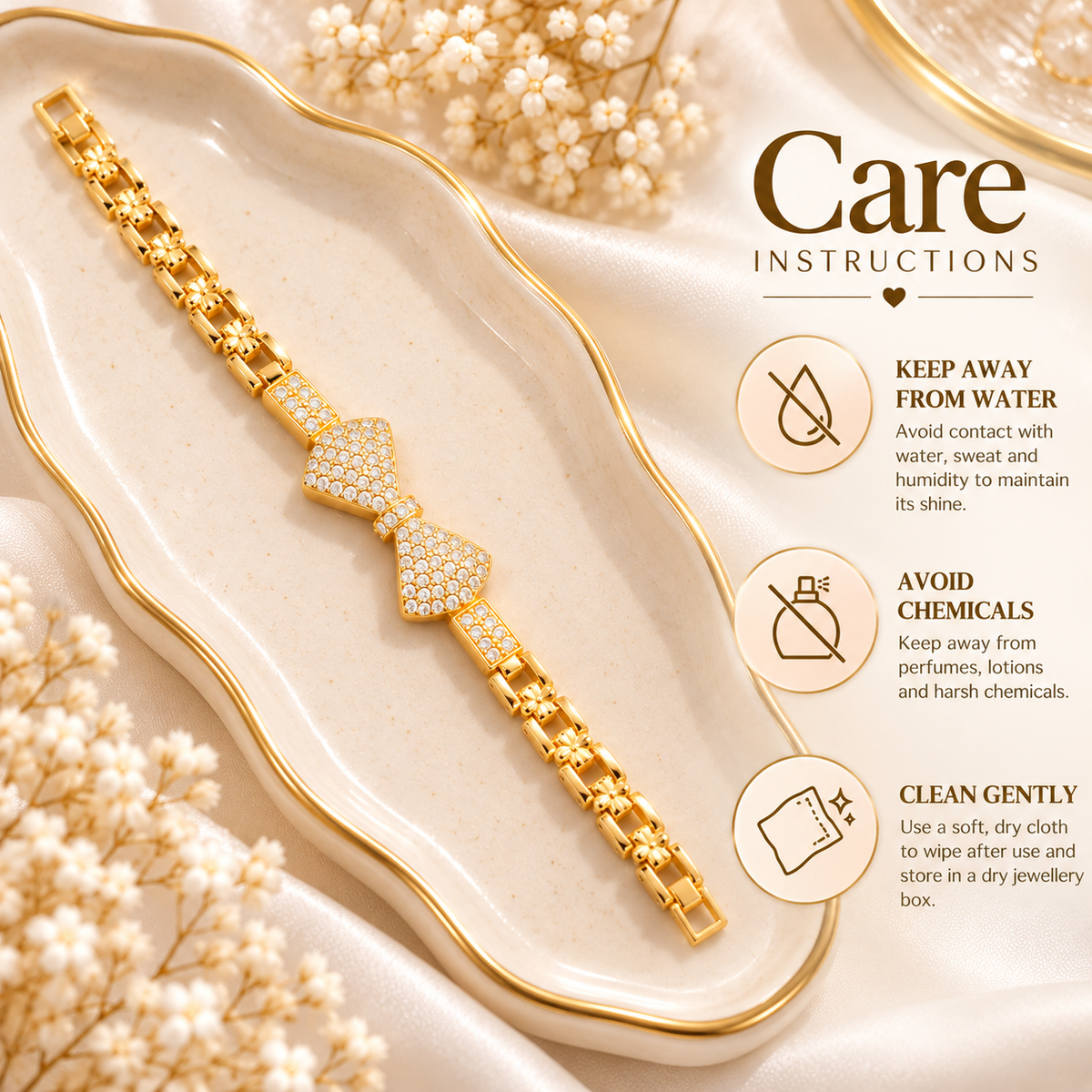 Golden Bow Bracelet