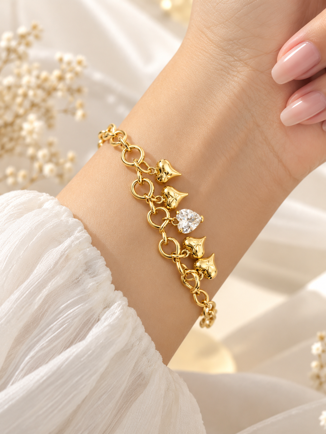 Golden Heart Bracelet