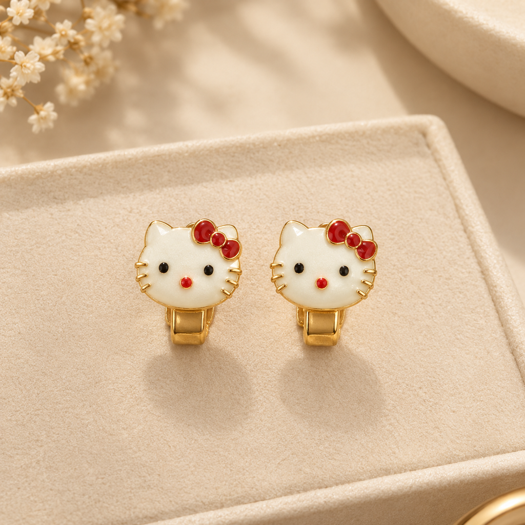 Hello Kitty Luxe Mini Hoops