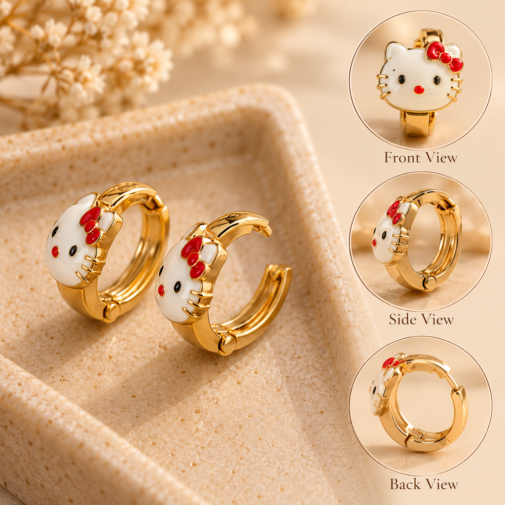 Hello Kitty Luxe Mini Hoops