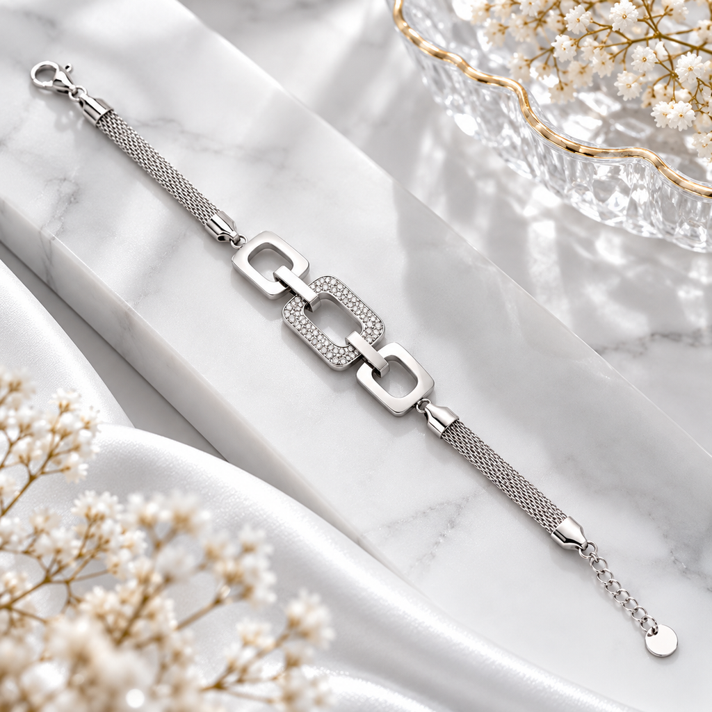 Silver Spark Bracelet