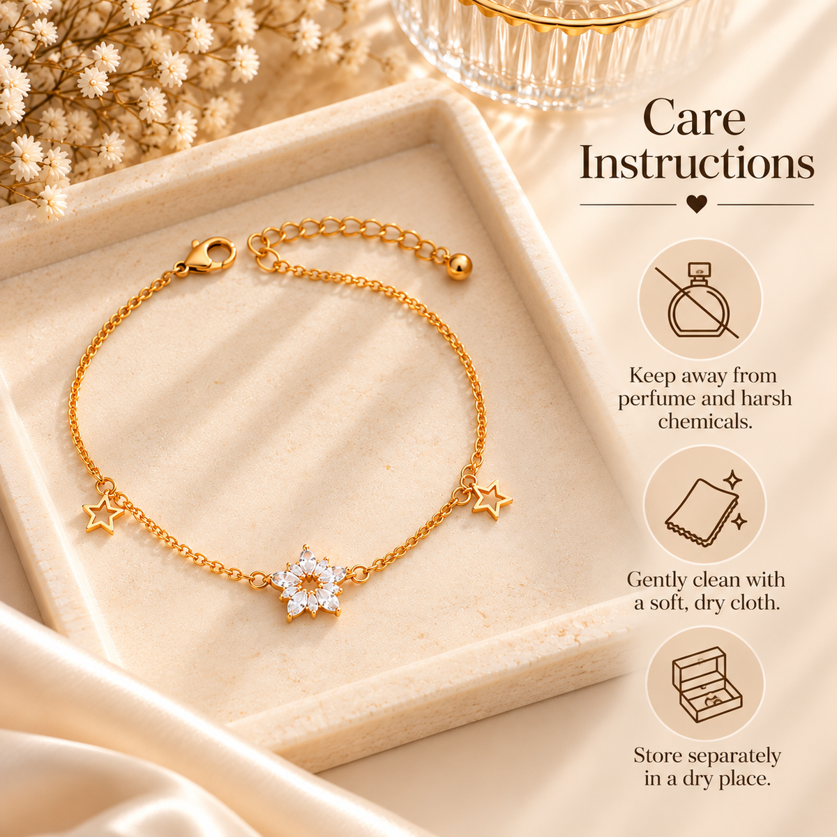 Starlight Bloom Anklet