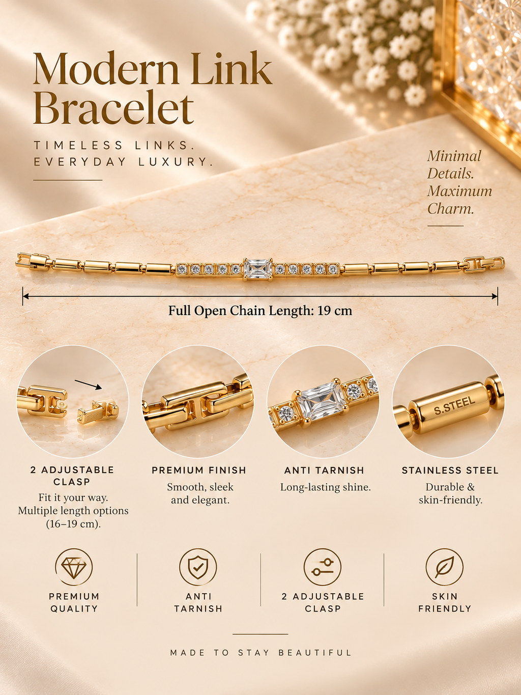 Modern Link Bracelet