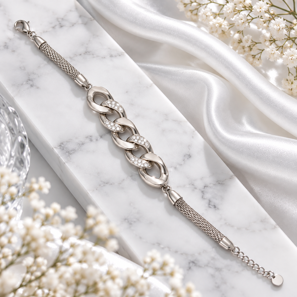 Silver Twist Bracelet