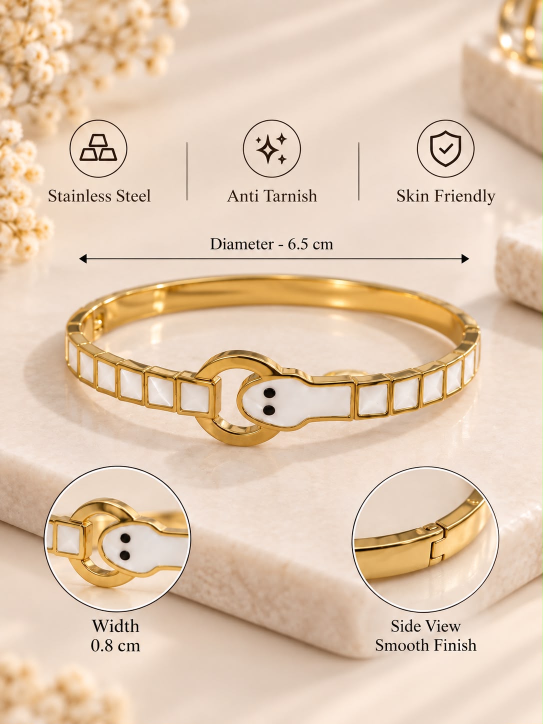 Gold Link Bangle
